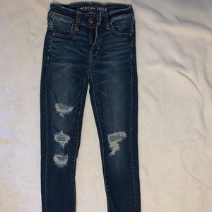 Skinny jeans, American eagle, size 00.